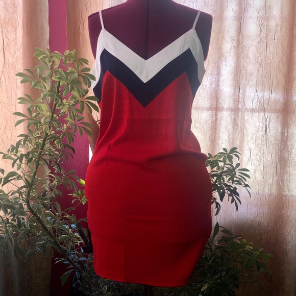red camisole dress